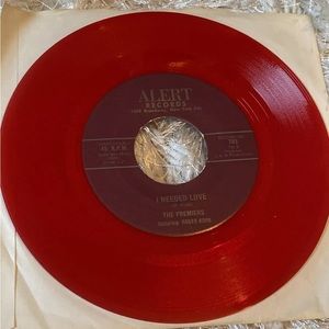 The Premiers Feat.Roger Koob Linda / I Needed Love 45 Rpm Red Vinyl Alert Record